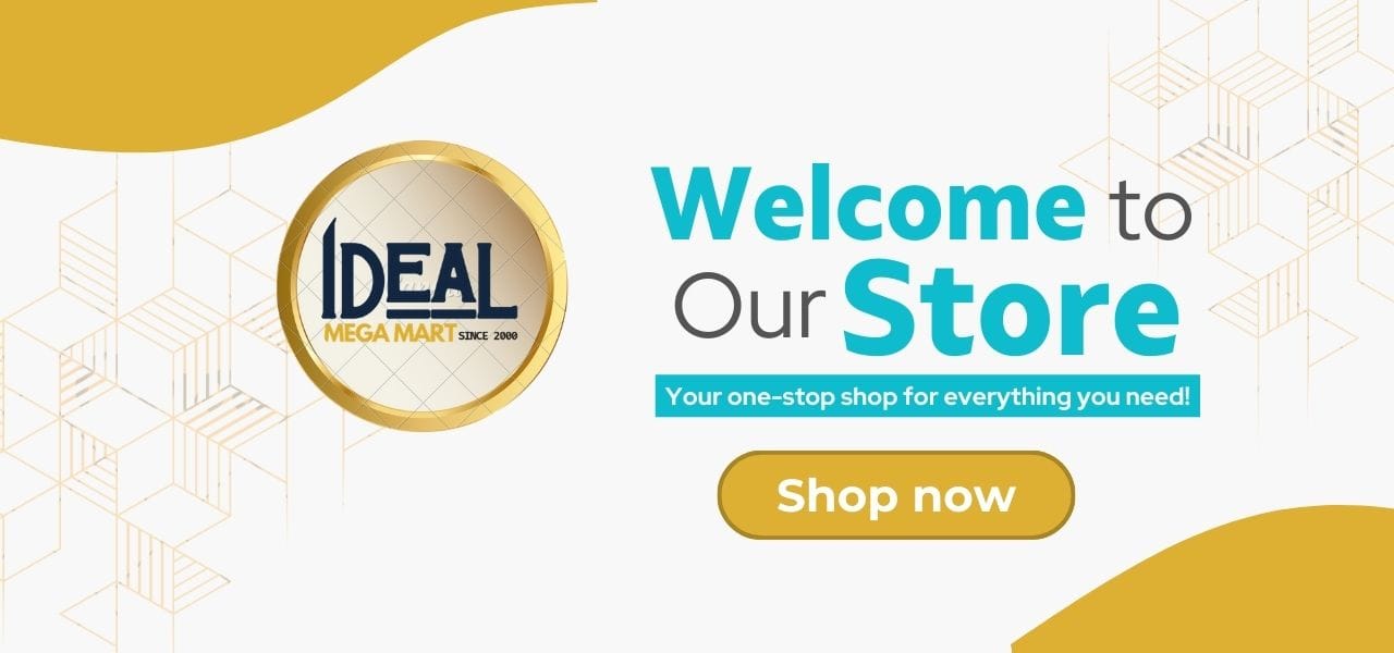 ideal mega mart welcome banner